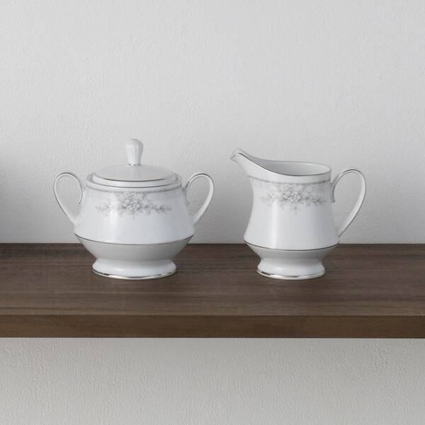 Noritake Sweet Leilani Sugar 10 oz. and Creamer 8 fl. oz. Set