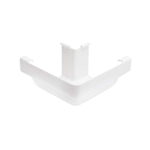 Amerimax Home Products 5 in. White Vinyl K-Style Outside Gutter Miter