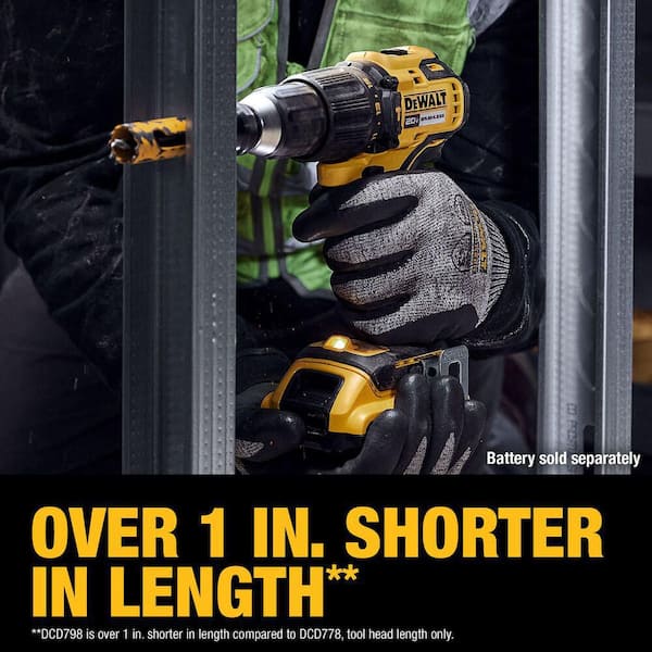 DEWALT - 20V MAX Lithium-Ion 2-Tool Cordless Brushless Combo Kit with (2) Powerstack 1. 7Ah Batteries and Charger