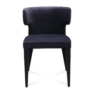 Pierce- Upholstered Barrel-Style Seating Dining Chair, Black