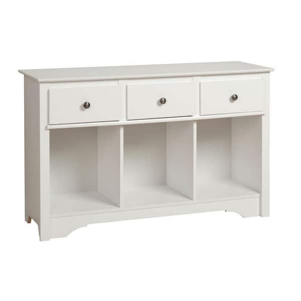 Prepac Monterey 3-Drawer Living Room Console Table-DISCONTINUED