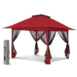 13 ft. x 13 ft. Pop Up Gazebo Tent Instant with Mosquito Netting
