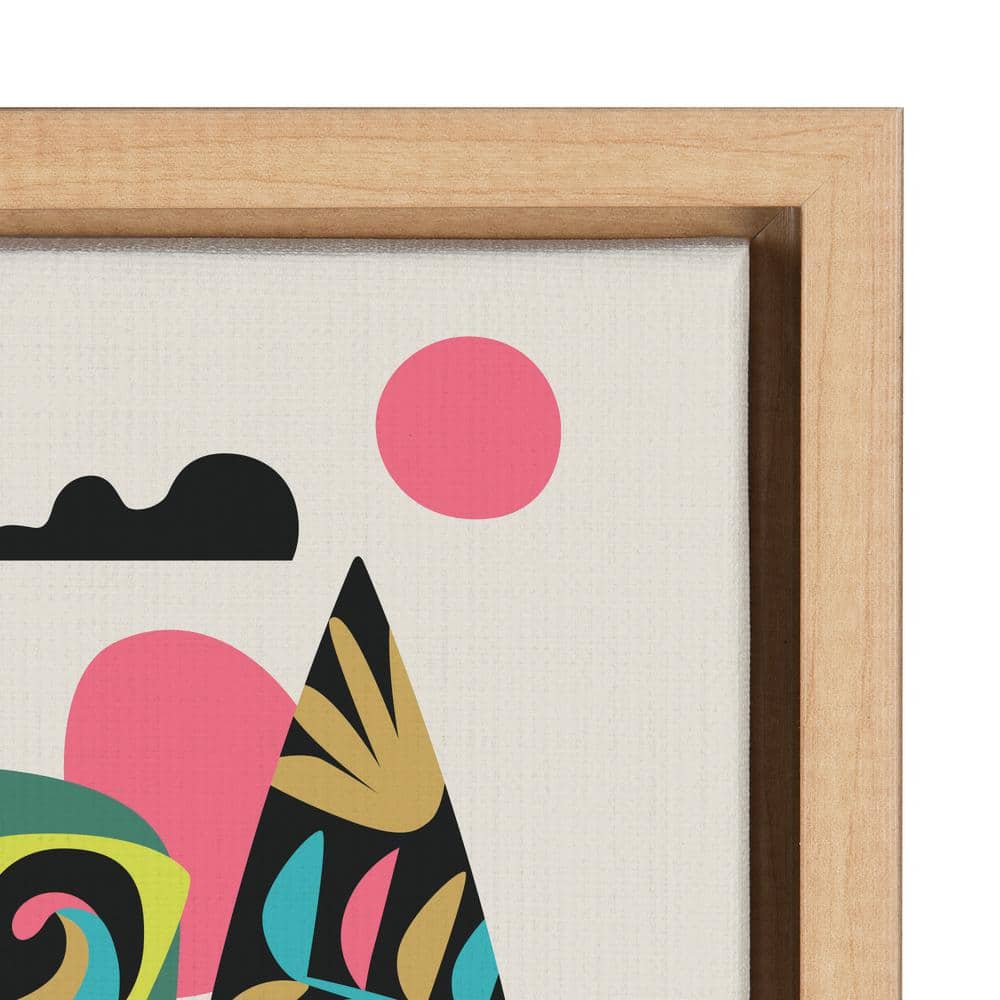 Mid Century Modern Neon Surf Koala Canvas Print, 24x18