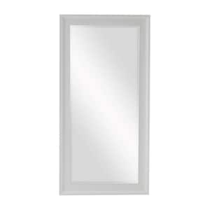 39.37 in. W x 78.74 in. H Wood White Door Mirror