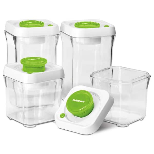 Cuisinart FreshEdge Vacuum-Seal 8-Piece Food Storage System in Green