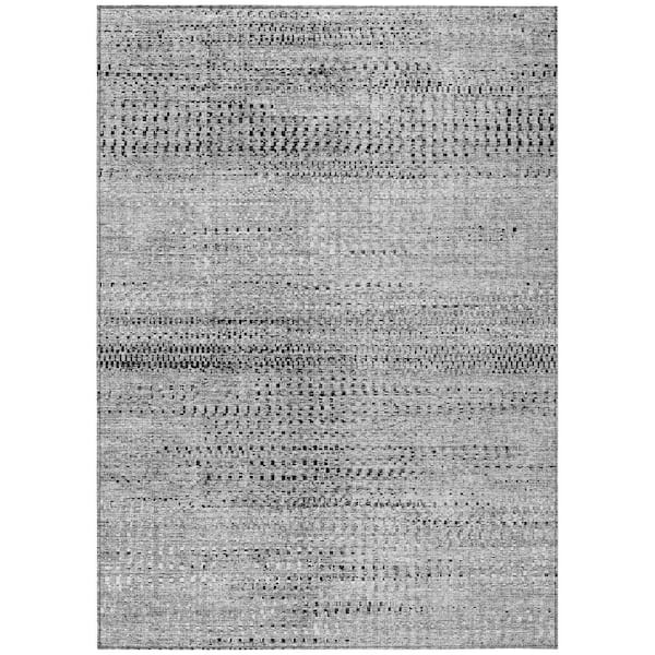 Chantille Machine Washable Indoor/Outdoor Abstract ACN2137 Gray 2 ft. 6 in. x 3 ft. 10 in. Area Rug