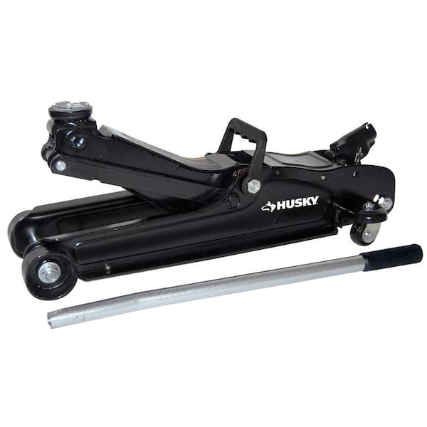 Husky 2-1/2-Ton Low Profile Trolley Jack with Quick Contact