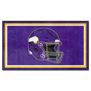 Minnesota Vikings Purple 3 ft. x 5 ft. Plush Area Rug