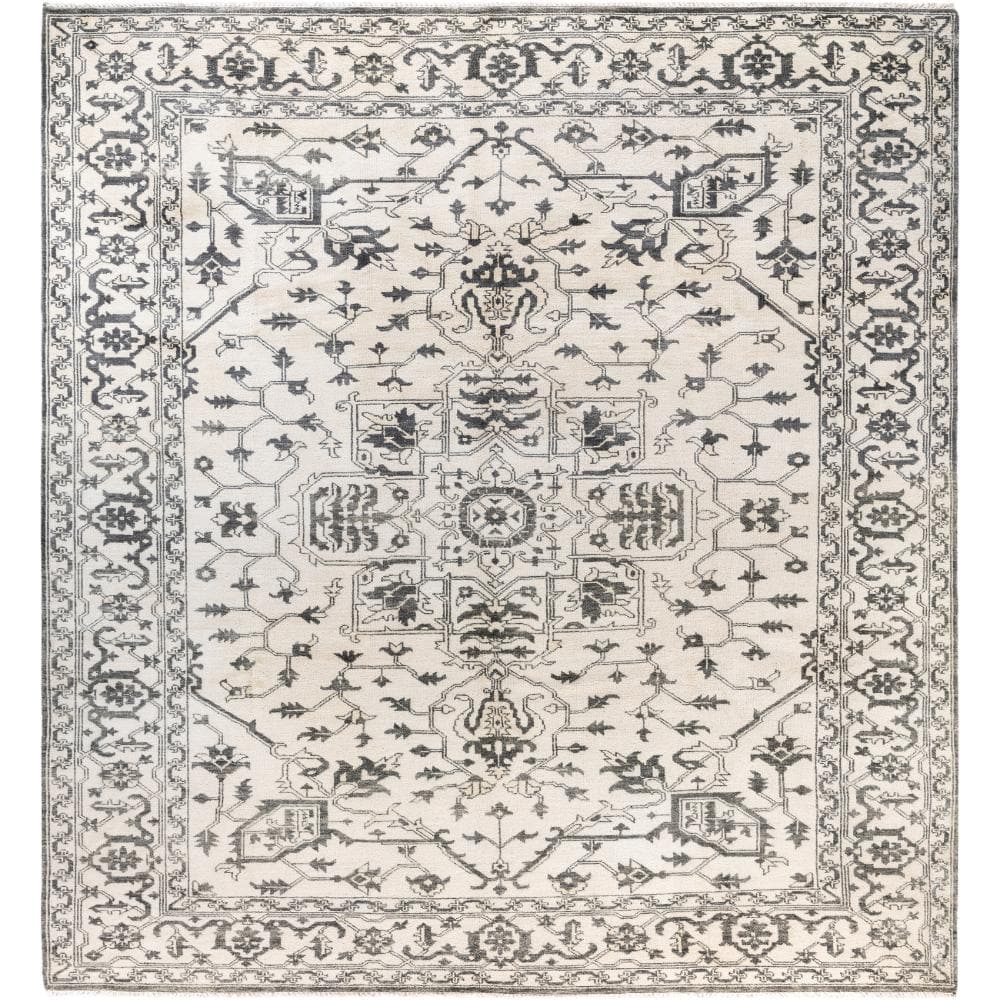 Ganga Ivory 9 X 12 Hand-Knotted Wool Indoor Area Rug price history on PriceWatchPro