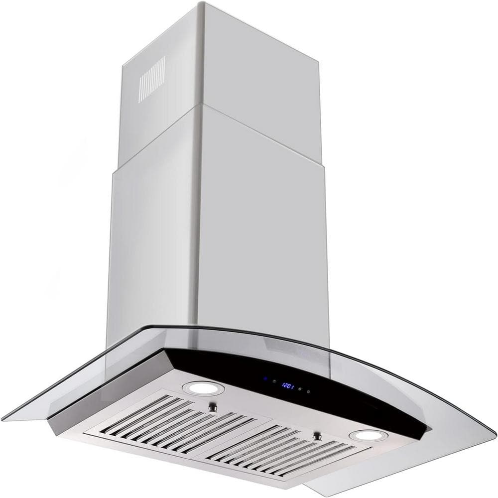 36 in. 900 CFM Ducted Wall Mount Tempered Glass Range Hood in Stainless Steel with Gesture Sensing and Touch Control price history on PriceWatchPro
