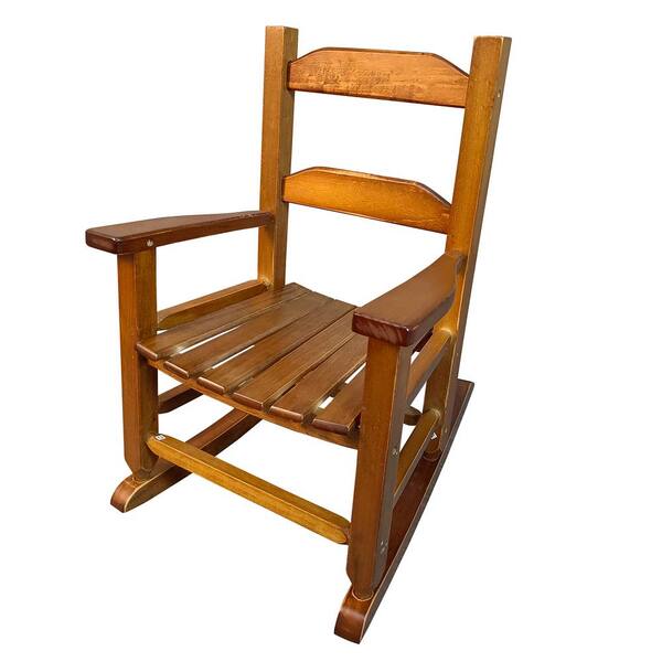 Sudzendf Wood Durable Oak Outdoor Rocking Chair for Kids, Indoor and Outdoor