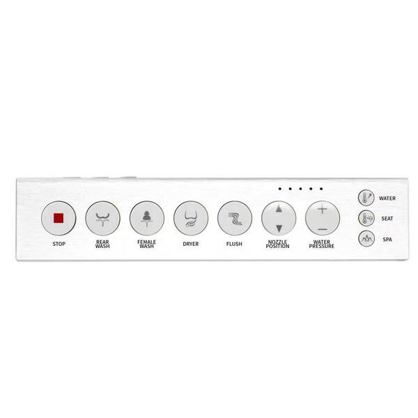 Boosicavelly Square Bidet Toilet with Heated, Deodorizing, Soft Close - FZUBTO4-W
