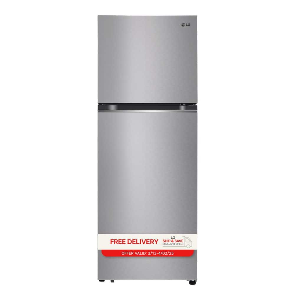 24 in. 11 cu. ft. Top Mount Freezer Refrigerator in Stainless Steel Look