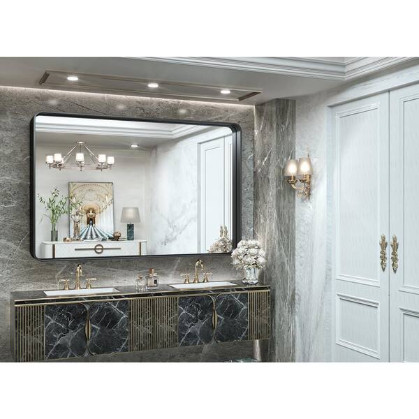 TETOTE 55 in. W x 36 in. H Rectangular Aluminum Framed Wall Mount