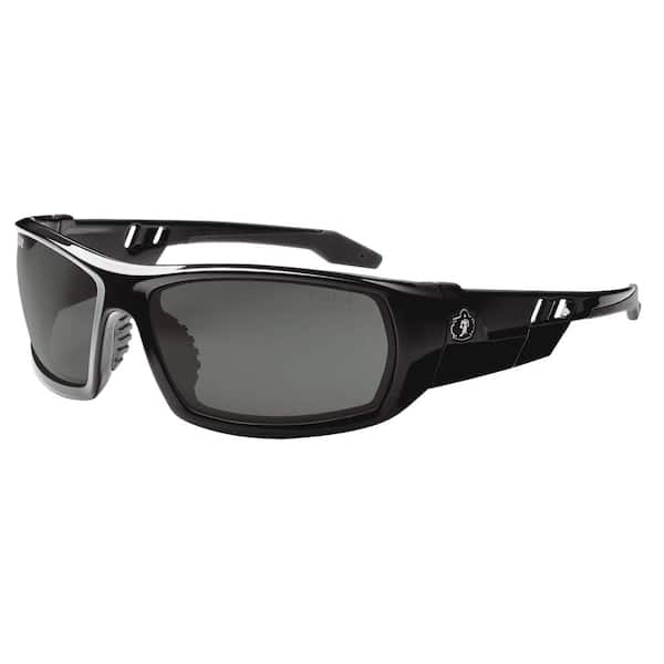 Smoke Lens Black Safety Glasses
