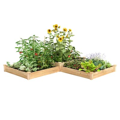 Multiple Tiers Cedar Raised Garden Beds Center The Home Depot - 3 Tiered Cedar Raised Garden Bed Multiple Tiers Cedar Raised Garden Beds Center The Home Depot - 3 Tiered Cedar Raised Garden Bed