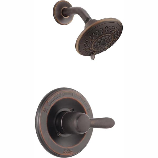 Delta Lahara 1-Handle 1-Spray Shower Faucet Trim Kit in Venetian Bronze (Valve Not Included)