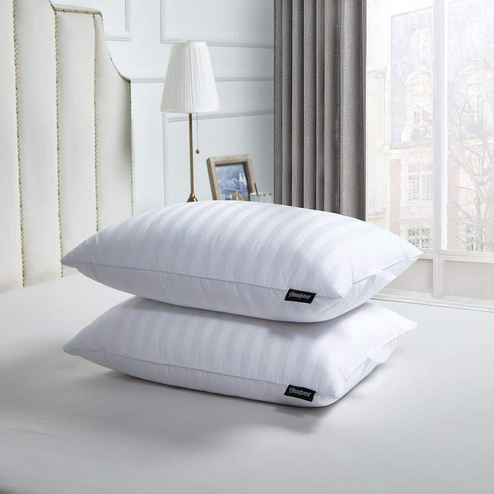 Ella Jayne Home Soft King Size Bed Pillows- Pack White Hotel Pillows- Gel Fiber Filled Soft Gel Pillows with Hypoallergenic Classic Cover- - 3