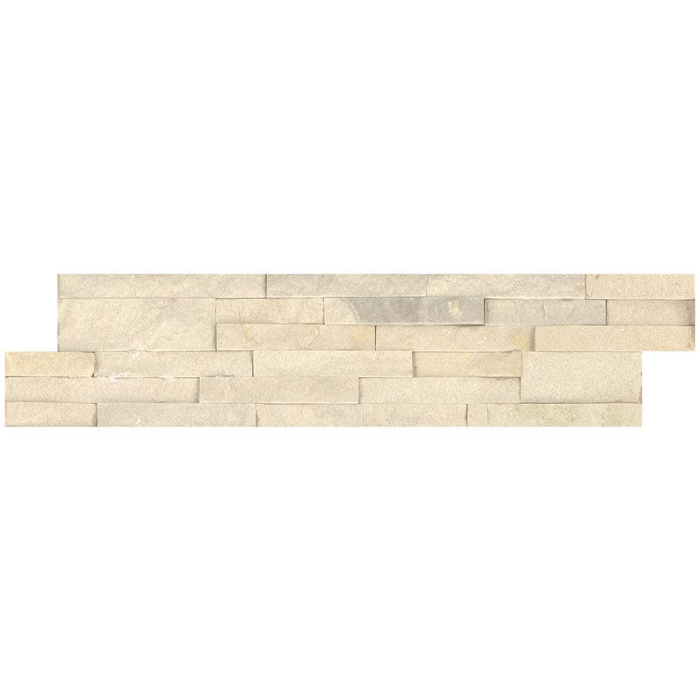Salvador Ledger Panel 6 in. x 24 in. Textured Sandstone Stone Look Wall Tile (8 sq. ft./Case) price history on PriceWatchPro