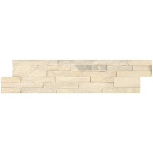 Salvador Beige Ledger Panel 6 in. x 24 in. Natural Sandstone Wall Tile (8 sq. ft./case)