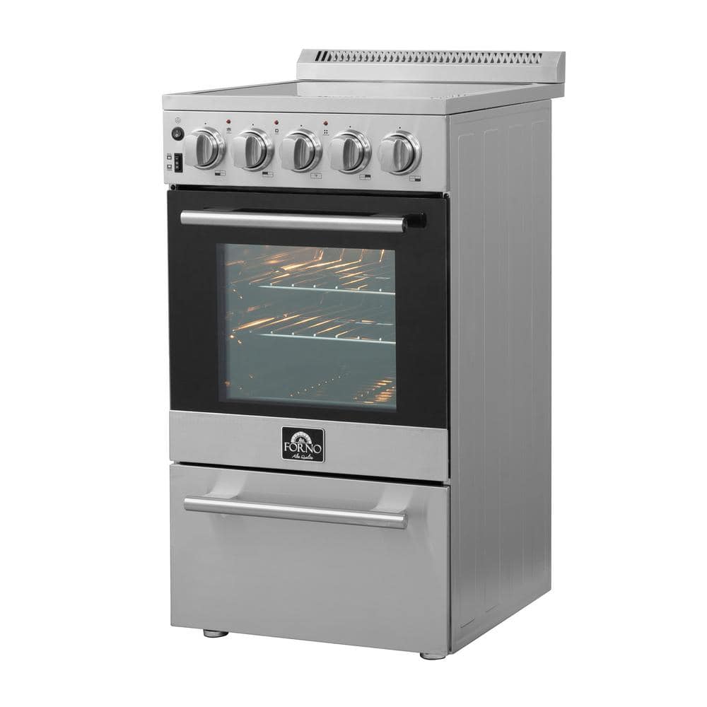 Forno 20" Stainless Steel Freestanding Electric Range with Sabbath Mode