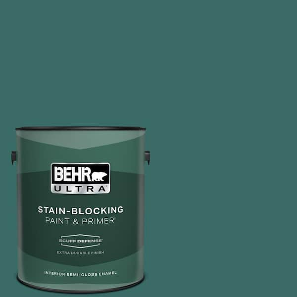 BEHR ULTRA 1 gal. #M450-7 Beta Fish Extra Durable Semi-Gloss Enamel Interior Paint & Primer