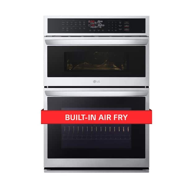 LG 6.4 cu. ft. Smart Combi Wall Oven with Fan Convection, Air Fry in PrintProof Stainless Steel