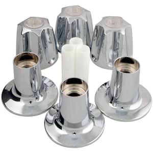 Verve 3-Handle Tub and Shower Faucet Trim Kit in Polish Chrome (Valve Not Included)