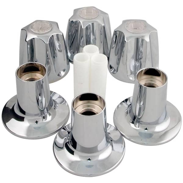 Pfister Verve 3-Handle Tub and Shower Faucet Trim Kit in Polish Chrome (Valve Not Included)