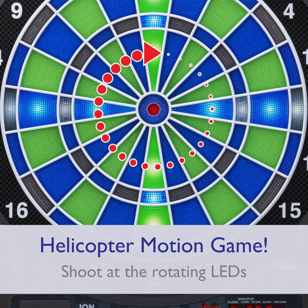 Viper Ion 15.5" Illuminated Electronic Dartboard with LED Lights