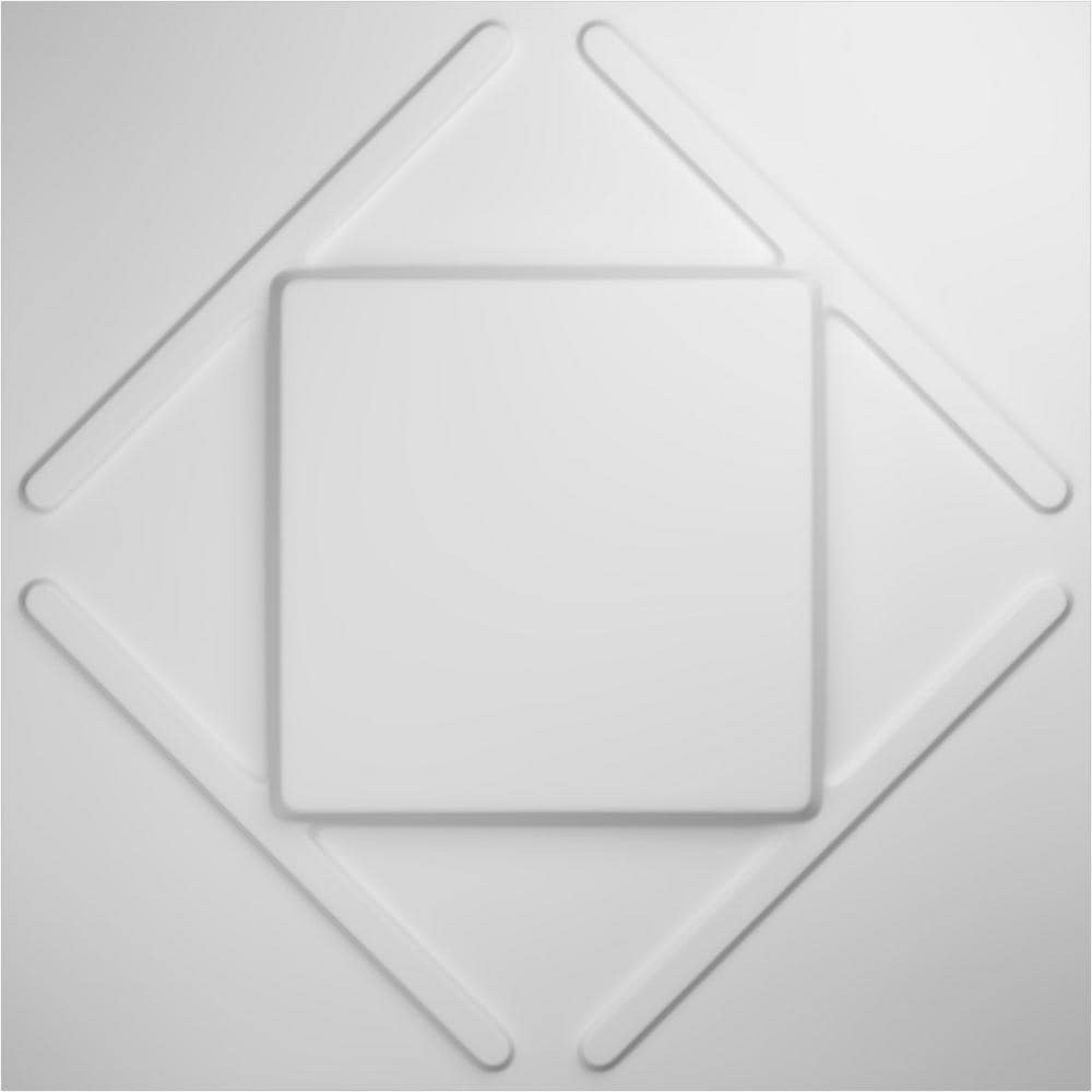 Aubrey White Textured 3D PVC Wall Panel 19.63"