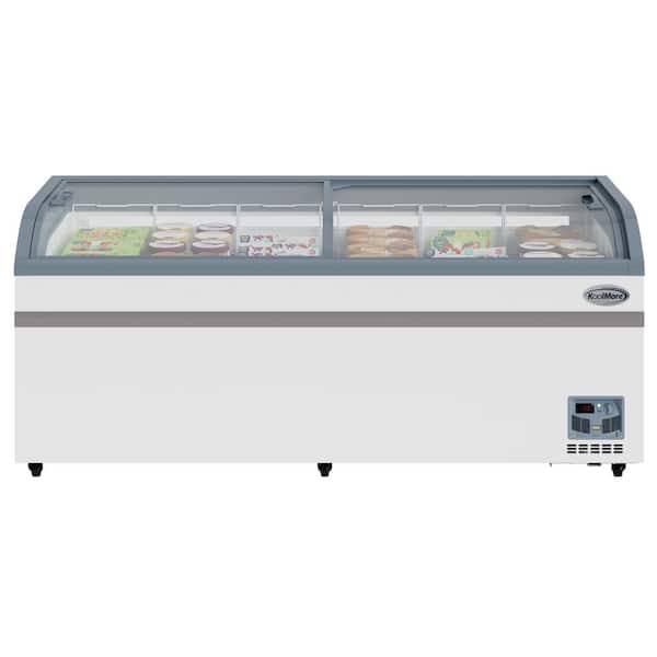 Koolmore 79 in. with 19 cu. ft. Capacity Manual Defrost Island Chest Freezer in White