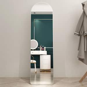 16.5 in. W x 60 in. H Rectangle Framed Silver Mirror for Bathroom