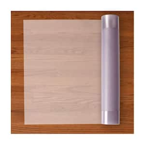 27 in. x 12 ft. Clear Premium American Modern Plastic Floor Runner/Protector for Hard Floors