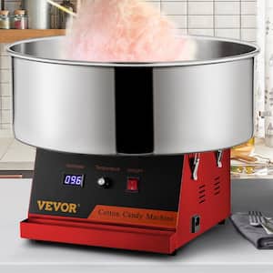 Electric Cotton Candy Floss Maker Dheva Home DIY Cotton Candy Machine Mini Cotton Candy Maker Creative Gift for Party Stainless Steel Bottom Groove Ceramic Heating Tube New Year