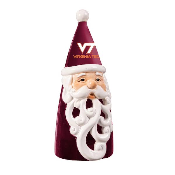 Virginia Tech Santa LED Christmas Garden Statuary, 8 in.
