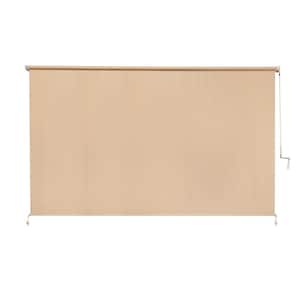 Southern Sunset UV Blocking Fade Resistant Fabric Exterior Roller Shade 120 in. W x 72 in. L