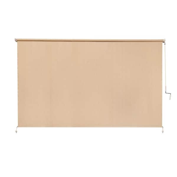 Coolaroo Southern Sunset UV Blocking Fade Resistant Fabric Exterior Roller Shade 120 in. W x 72 in. L