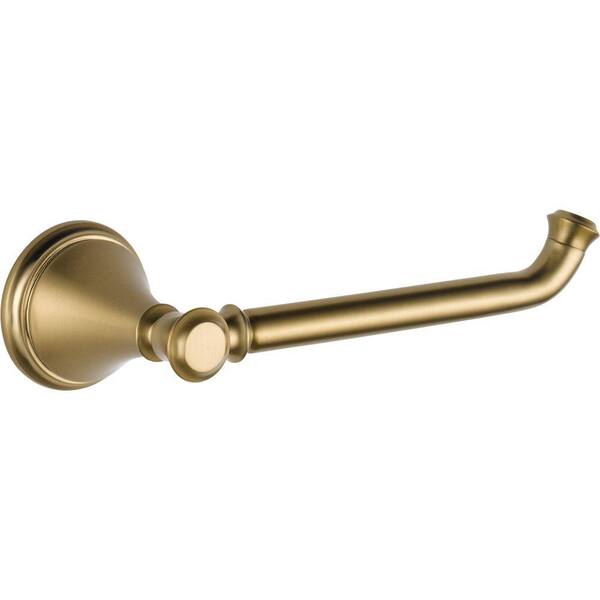 Delta Cassidy Single Post Wall Mounted Toilet Paper Holder in Champagne ...