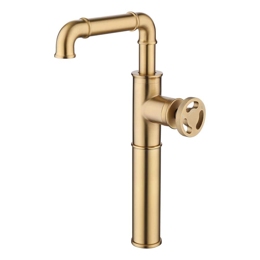 FLG Single Handle Bathroom Vessel Sink Faucet Single Hole Brass Modern