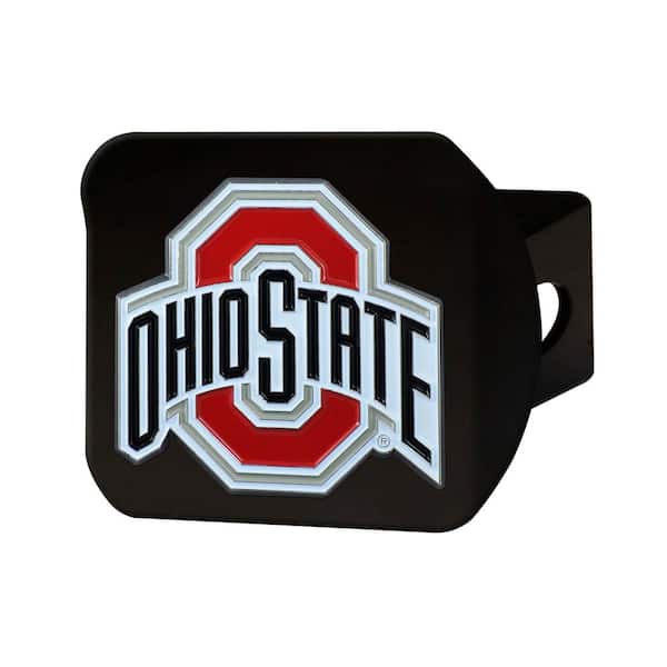 FANMATS NCAA Ohio State University Color Emblem on Black Hitch Cover