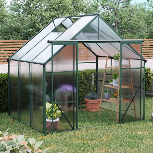 Mondawe 96 in. W x 74 in. D x 90 in. H Polycarbonate Green Double