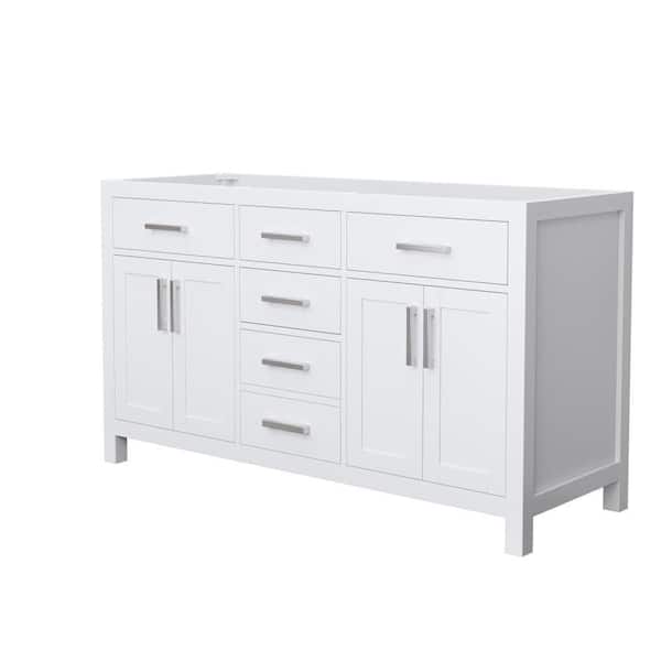 Wyndham Collection Beckett TK 59 in. Bath Vanity Cabinet Without