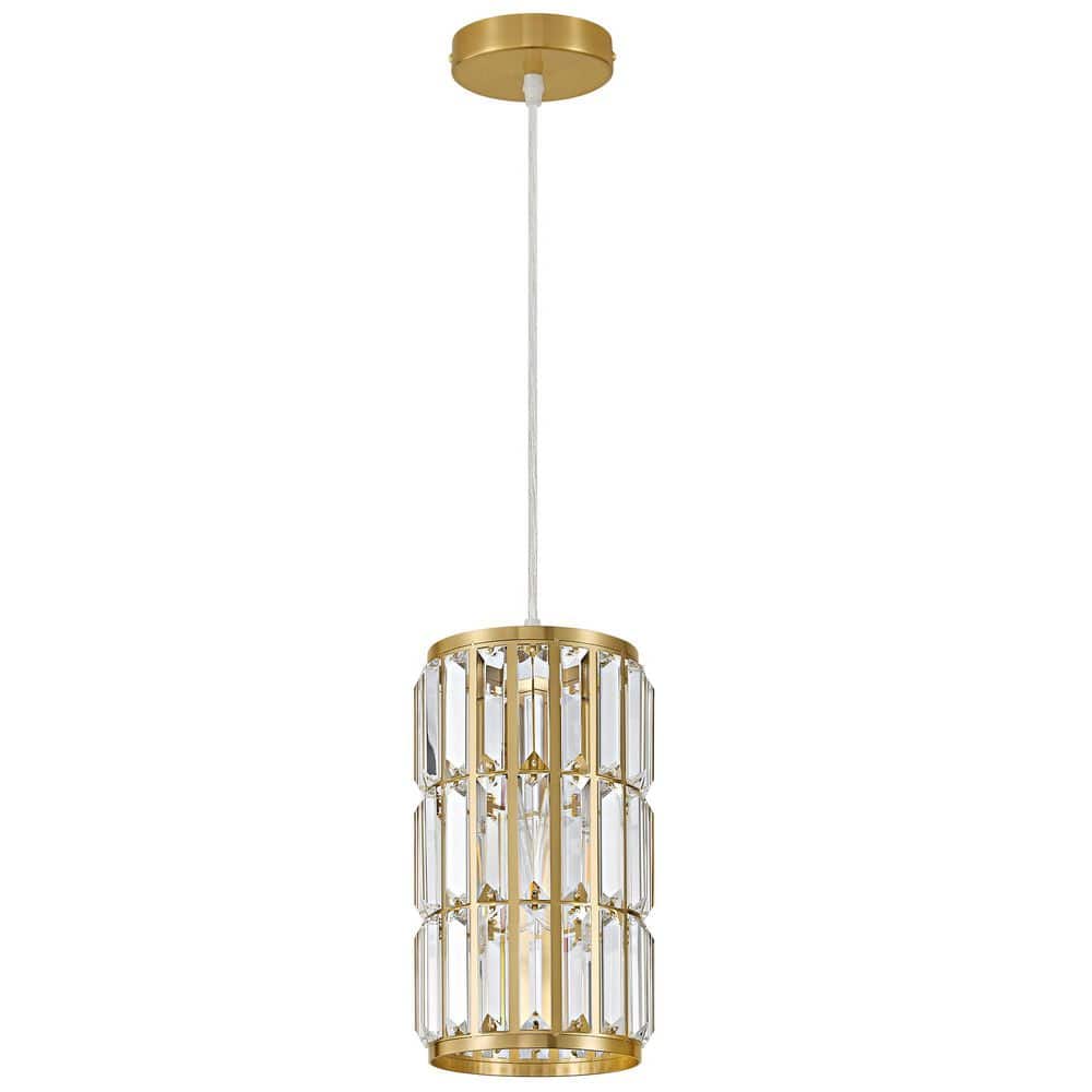 Luxury 1-Light Gold Crystal Pendant Light Shape Chandelier Dimmable and Height Adjustable price history on PriceWatchPro