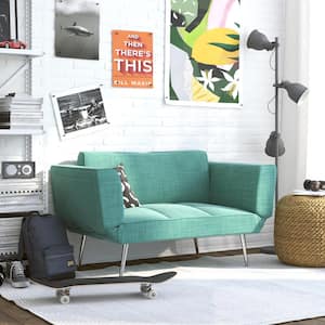 Euro Teal Futon with Magazine Storage