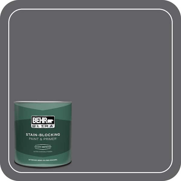 BEHR ULTRA 1 qt. #N530-6 Digital Extra Durable Semi-Gloss Enamel Interior Paint & Primer