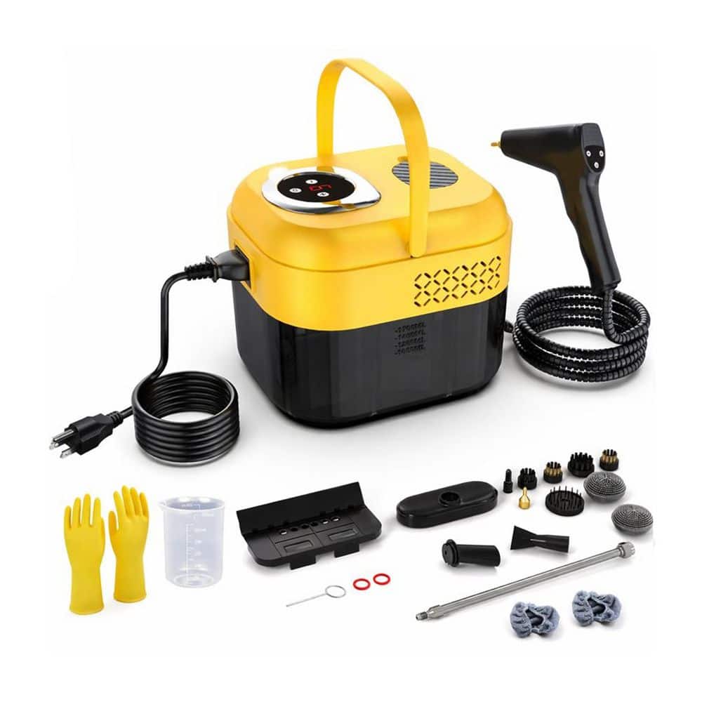 2500W Corded Handheld High Pressure Steam Cleaner w 1. 7L Tank, 10s Heating, 21 Accessories for Multi Surface, Yellow price history on PriceWatchPro
