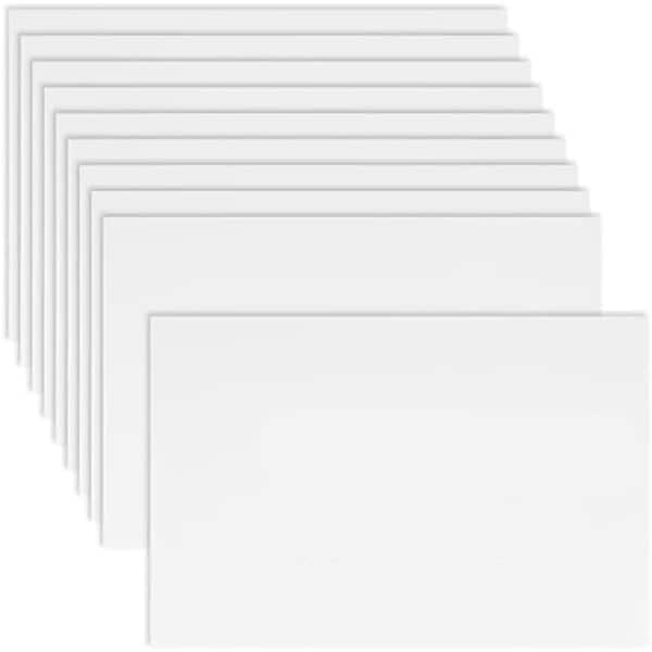 Phewnyzo 10 Pack 18 x 12 White Corrugated Plastic Sign Boards Double Sided for Events