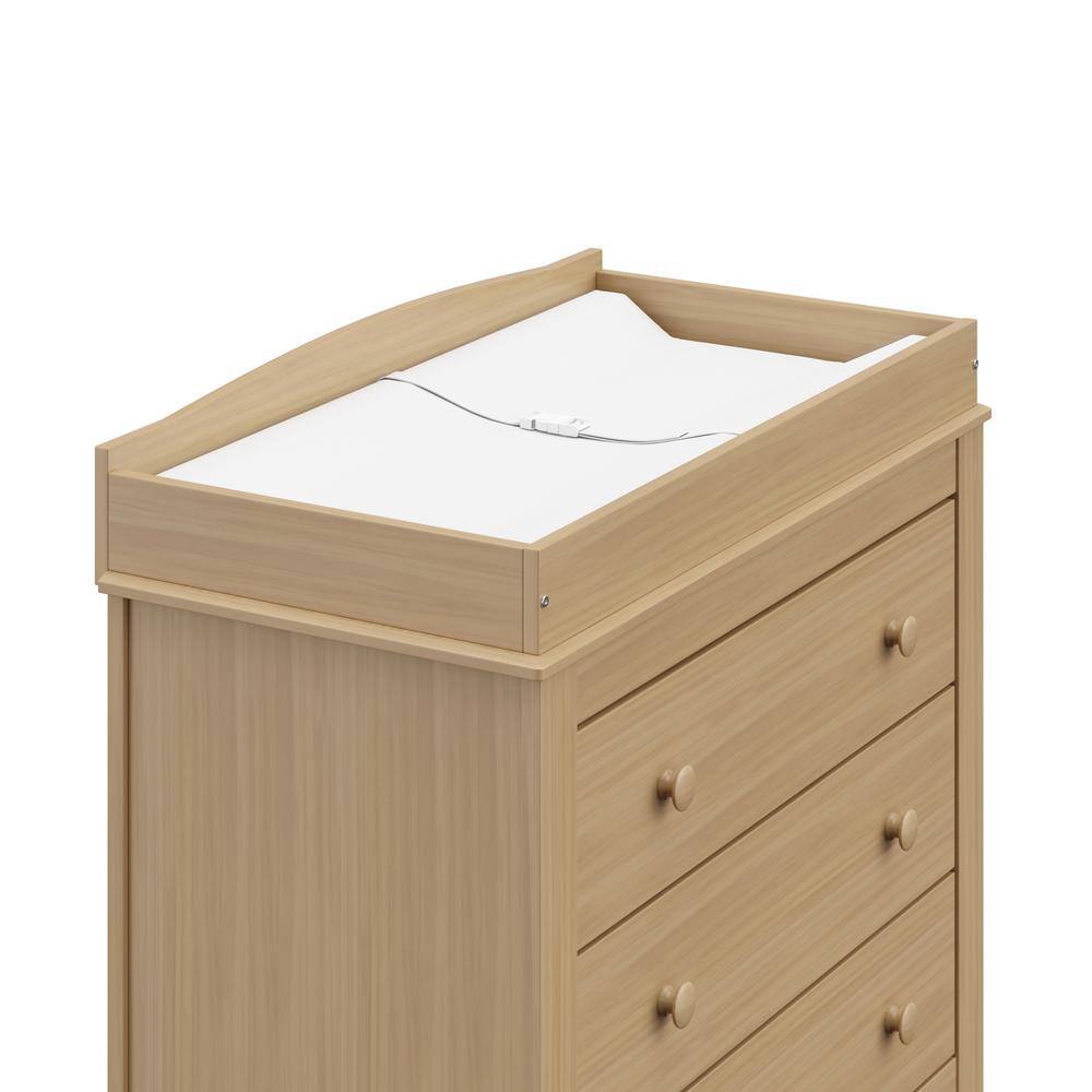 Noah Driftwood 3-Drawer Chest with Removable Changing Topper