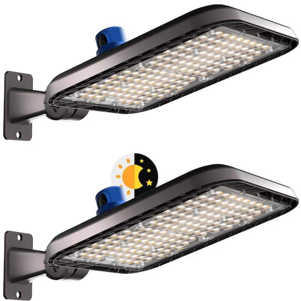 420watt LED Parking Lot Light 60000LM-2000W Equivalent Parking Lot with Photocell Slip fitter Mount Area Light-2Pack